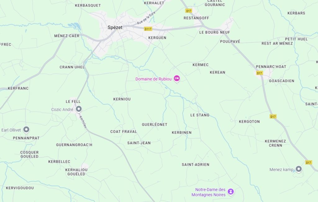Kerzellec localisation